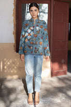 Load image into Gallery viewer, Natural Dyed Hand Painted Kalamkari &#39;DELIGHT&#39; Reversible Jacket
