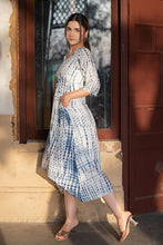 Load image into Gallery viewer, Natural Dyed Shibori 'ETHEREAL' Long Dress