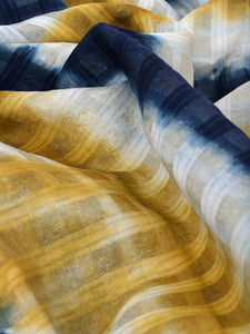 Natural Dye Shibori Silk Sari