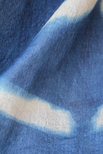 Load image into Gallery viewer, Natural Dye Indigo Shibori Desi Tussar Fabric