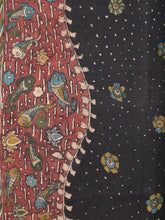 Load image into Gallery viewer, Natural Dye Hand-Painted Kalamkari Cotton Sari