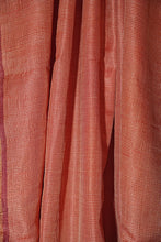 Load image into Gallery viewer, Hand Woven Tussar Silk With Special Weave Natural Dye Saree