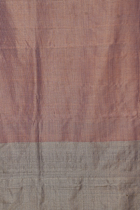 Hand Woven Tussar Silk With Special Weave Natural Dye Saree