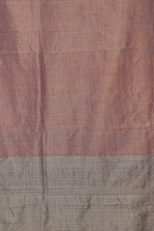 Hand Woven Tussar Silk With Special Weave Natural Dye Saree