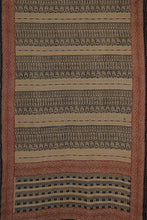 Load image into Gallery viewer, Hand Woven Cotton With Special Weave With Natural Dye Block Printed Saree