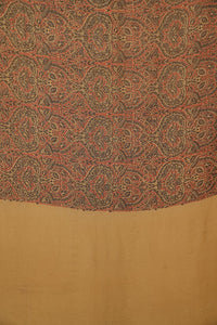 Hand Woven Chiffon Silk With Block Printed Natural Dye Saree