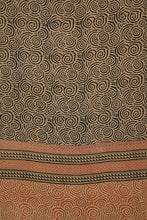 Load image into Gallery viewer, Hand Woven Chiffon Silk With Block Printed Natural Dye Saree