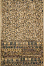 Load image into Gallery viewer, Hand Woven Cotton With Block Printed Natural Dye Saree