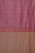 Load image into Gallery viewer, Hand Woven Tussar Silk With Special Weave Natural Dye Saree.