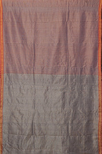 Hand Woven Tussar Silk With Special Weave Natural Dye Saree