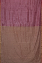 Load image into Gallery viewer, Hand Woven Tussar Silk With Special Weave Natural Dye Saree.