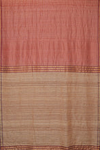 Load image into Gallery viewer, Hand Woven Tussar Silk With Special Weave Natural Dye Saree