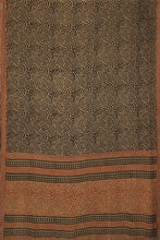 Load image into Gallery viewer, Hand Woven Chiffon Silk With Block Printed Natural Dye Saree