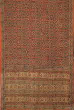 Load image into Gallery viewer, Hand Woven Chiffon Silk With Block Printed Natural Dye Saree