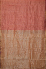 Load image into Gallery viewer, Hand Woven Tussar Silk With Special Weave Natural Dye Saree