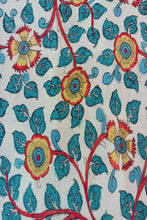 Load image into Gallery viewer, Natural Dye Hand-Painted Kalamkari Cotton Fabric