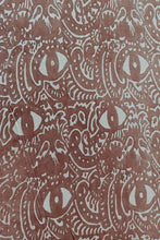 Load image into Gallery viewer, Natural Dye Block Printed Tussar Fabric