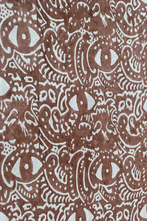 Natural Dye Block Print Cotton Fabric