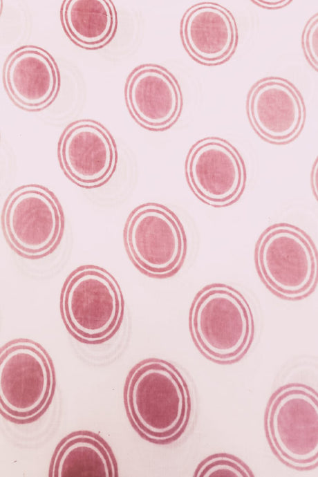 Natural Dye Block Print Cotton Fabric