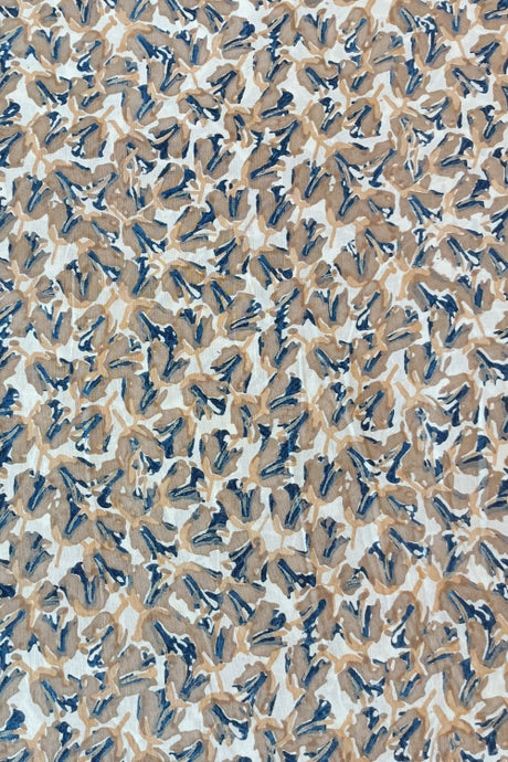 Natural Dye Block Print Cotton Fabric