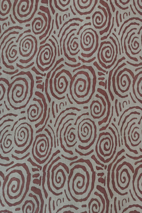 Natural Dye Block Print Cotton Fabric