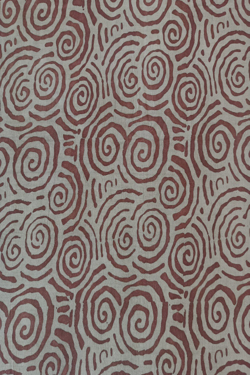 Natural Dye Block Print Cotton Fabric
