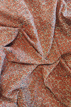 Load image into Gallery viewer, Natural Dye Block Print Cotton Fabric