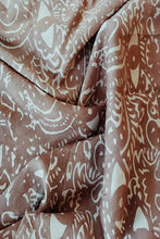Load image into Gallery viewer, Natural Dye Block Printed Tussar Fabric