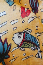 Load image into Gallery viewer, Natural Dye Hand-Painted Kalamkari Cotton Fabric