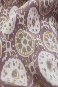 Natural Dye Block Printed Tussar Fabric