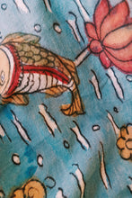 Load image into Gallery viewer, Natural Dye Hand-Painted Kalamkari Cotton Fabric