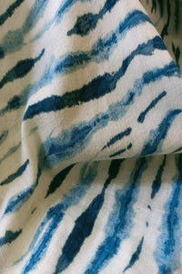 Natural Dye Shibori Cotton x Silk Fabric