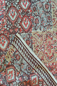 Natural Dye Hand Block Printed Multi-Patch Cotton Fabric