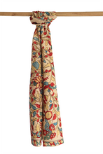 Load image into Gallery viewer, Natural Dye Hand-Painted Kalamkari Silk Stole