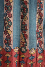 Load image into Gallery viewer, Natural Dye Hand-Painted Kalamkari Silk Stole