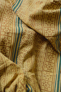 Natural Dye Block Print Cotton Fabric