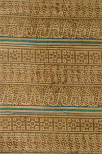 Natural Dye Block Print Cotton Fabric