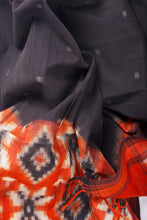 Load image into Gallery viewer, Hand Woven Natural Dye 'HAZY GEAMATRIC' Ikat Cotton Stole