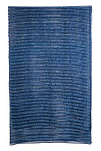 Load image into Gallery viewer, Hand Woven Natural Dye 'NAVY GILDING' Block-Painted silk  Saree