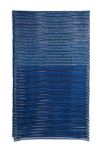 Load image into Gallery viewer, Hand Woven Natural Dye 'NAVY GILDING' Block-Painted silk  Saree