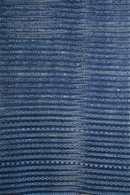 Load image into Gallery viewer, Hand Woven Natural Dye 'NAVY GILDING' Block-Painted silk  Saree