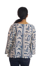 Load image into Gallery viewer, Creative Bee Handwoven Natural Dye 'CHISELED' Block Printed Women Top.