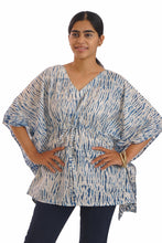 Load image into Gallery viewer, Creative Bee 'BLUEY' Natural dye, Shibori short kaftan.