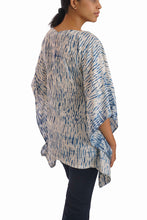 Load image into Gallery viewer, Creative Bee 'BLUEY' Natural dye, Shibori short kaftan.