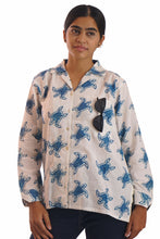 Load image into Gallery viewer, Creative Bee Handwoven Natural Dye Cotton 'SHELLORA' Block Printed Women Shirt.