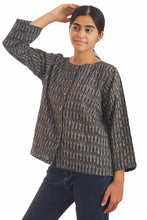 Load image into Gallery viewer, Creative Bee Handwoven Eco Friendly Natural Dye 'LOOMIKA' Ikat Women Top.