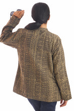 Load image into Gallery viewer, Natural Dyed Block-Printed 'Twin Tone' Cotton Reversible Jacket.