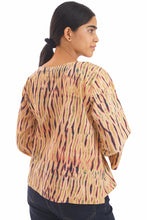 Load image into Gallery viewer, Creative Bee Handwoven Natural Dye 'DYORA' Shibori Women Top.