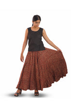 Load image into Gallery viewer, Creative Bee Hand-woven 'ROSELLE' Natural Dye Block Printed Skirt.