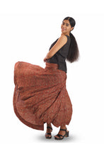 Load image into Gallery viewer, Creative Bee Hand-woven 'ROSELLE' Natural Dye Block Printed Skirt.